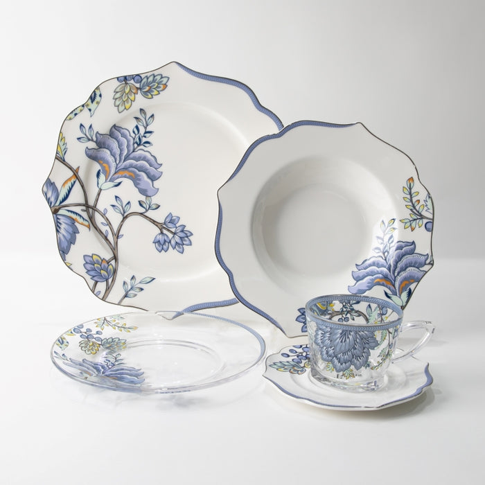 TWINS-20PCS DINNER SET FLORAL BLUE (202029265)