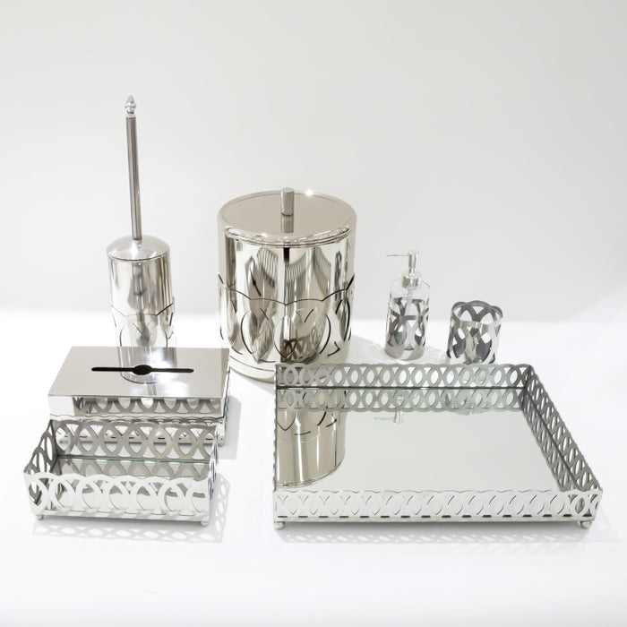 DAZHANG-7PCS BATHROOM SET SLVR (264846619)