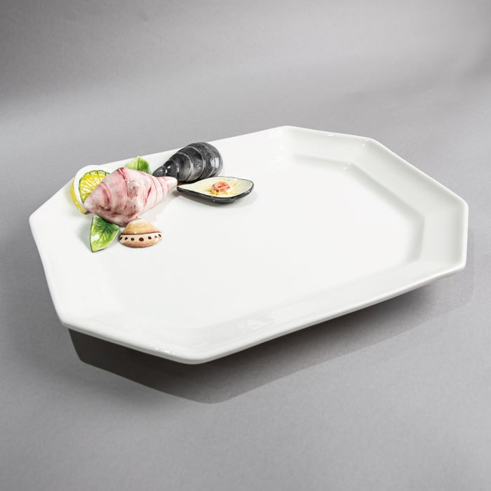 SEAFRUIT OCT.DISH CORAL 37CMX28CM (202029188)