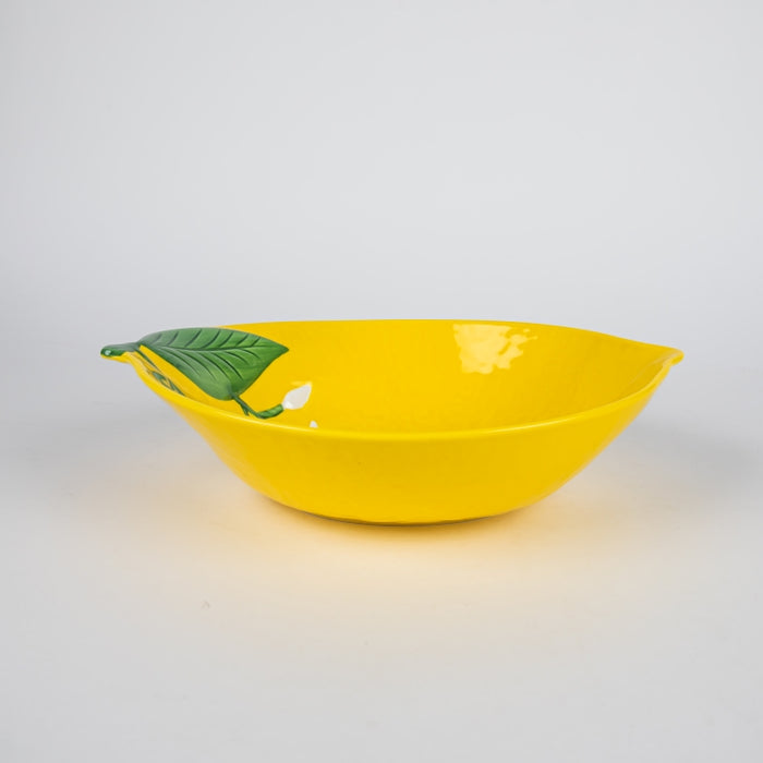 FLEURS CITRONS PORCELAIN BOWL 30X22CM (202073363)