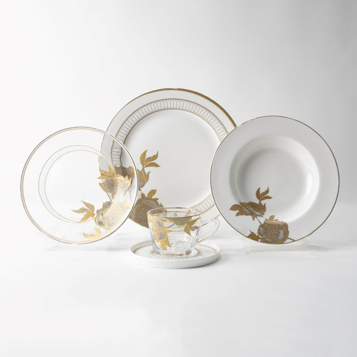 TWINS-20PCS DINNER SET PEONY GOLD (202029262)