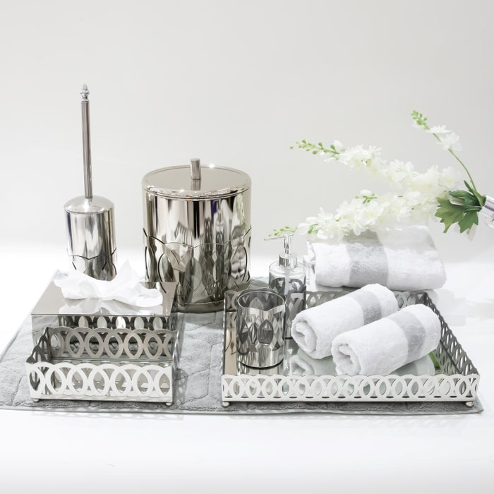 DAZHANG-7PCS BATHROOM SET SLVR (264846619)