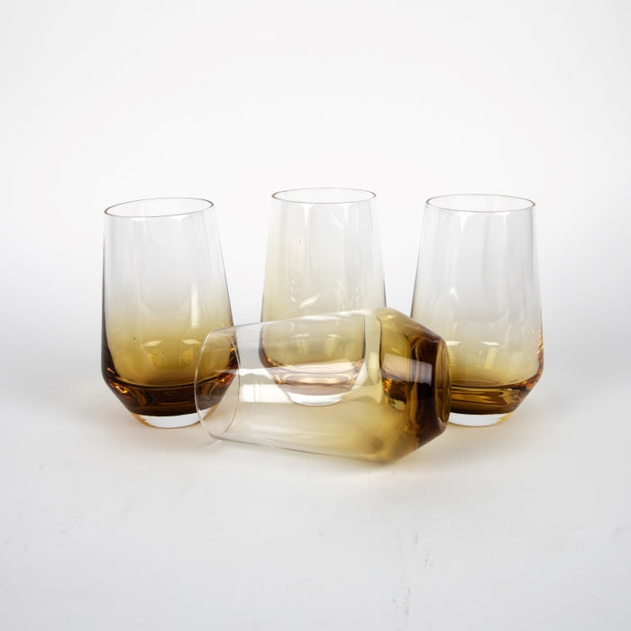 PRISM 4PCS HIGHBALL TUMBLER AMBER (202016462)