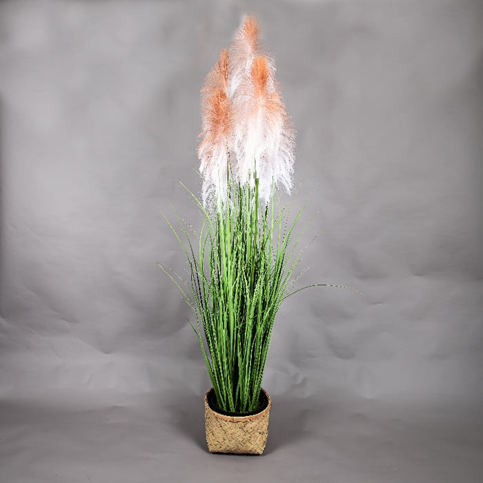 LONGJIN 60INCH PLUME GRASS WITH PLASTIC POT (413252057)