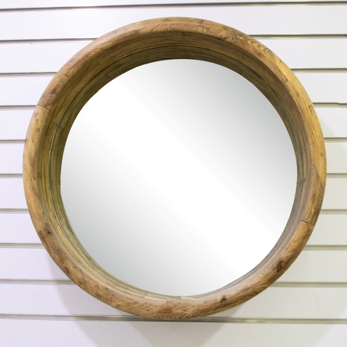 LUCIA RND OLD PINE MIRROR DIAMETER 80CM (418033132