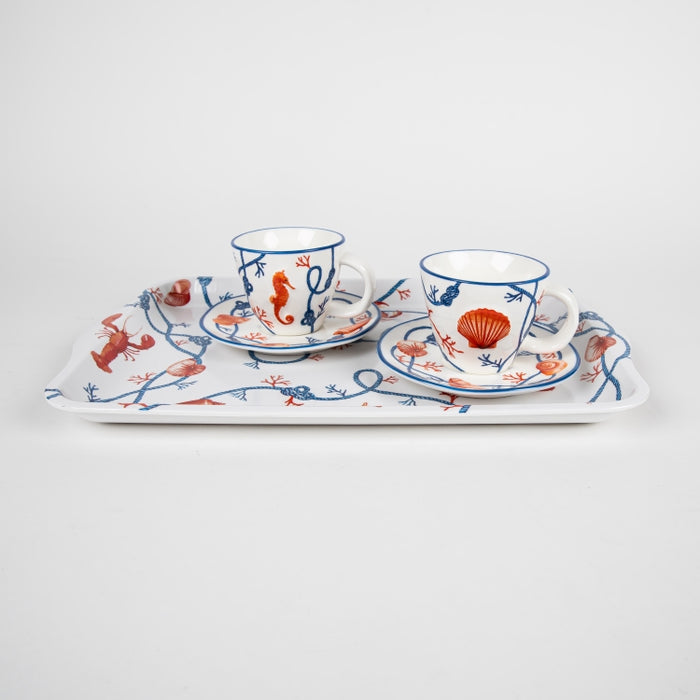 COTE DE MER SET/2 COFFEE CUP&SAUCER 120ML (202073318)