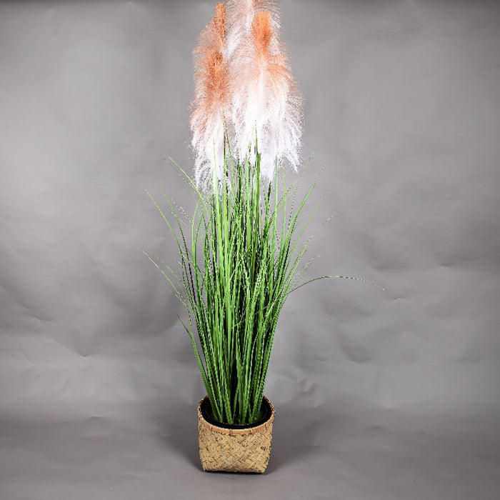 LONGJIN 72INCH PLUME GRASS WITH PLASTIC POT (413252058)