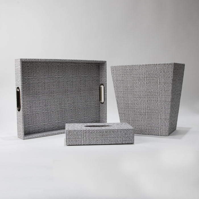 RECT.TISSUE BOX RAFYA GREY (202042174)