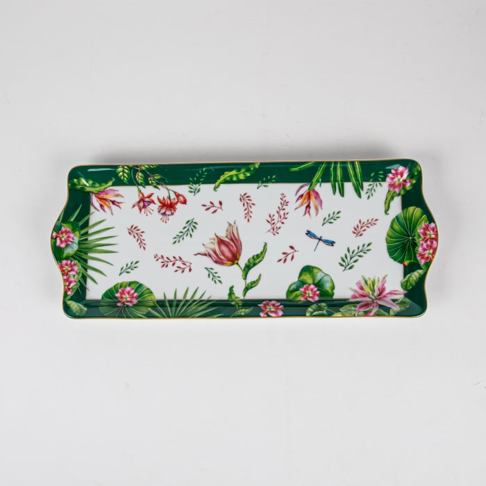 BOTANIC CHIC PORCELAIN SERVING PLATTER 35X15CM (202073290)