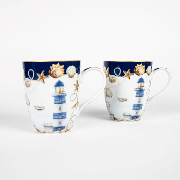 BLUE LTHOUSE S/2 MUG 350ML (202073460)