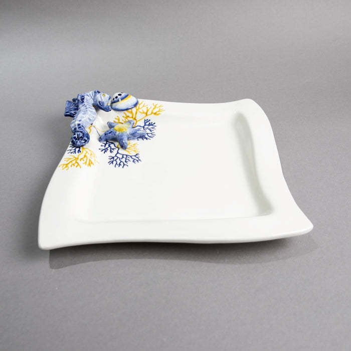 CORAL PLATE WAVE 25CMX25CM (202029238)