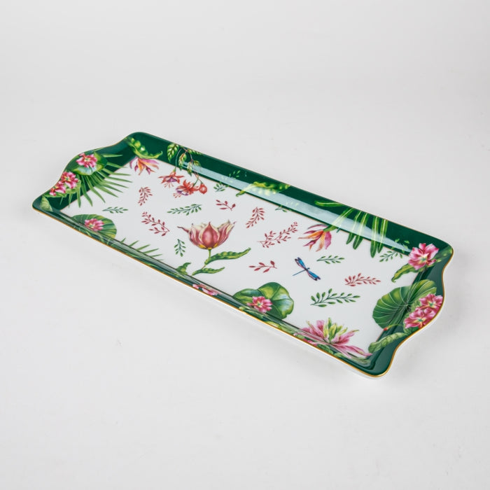 BOTANIC CHIC PORCELAIN SERVING PLATTER 35X15CM (202073290)