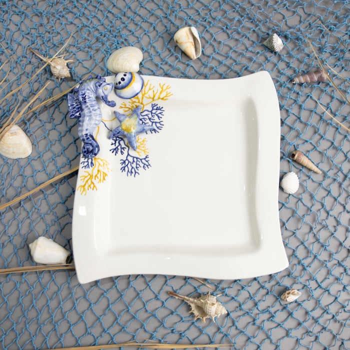 CORAL PLATE WAVE 25CMX25CM (202029238)