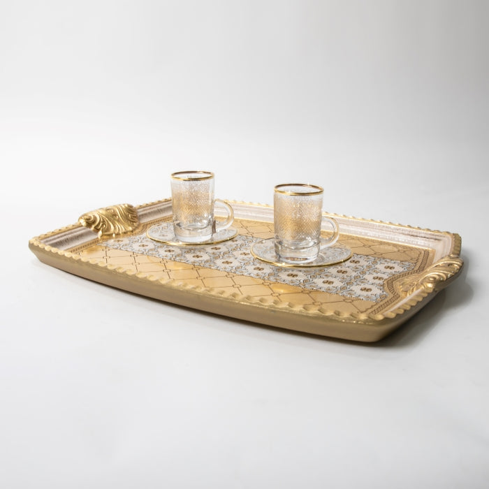 CALFUCCI WOODEN RECT.TRAY MED IV/ (202107450)