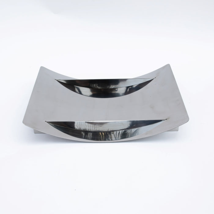DAZHANG-STAINLESS STEEL BOAT TRAY SLV 38X28CM (202107517)