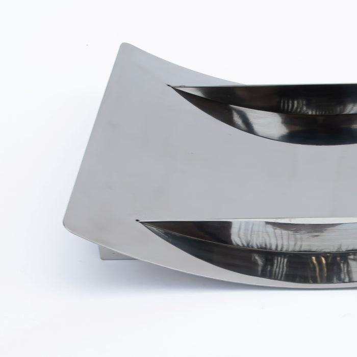 DAZHANG-STAINLESS STEEL BOAT TRAY SLV 38X28CM (202107517)