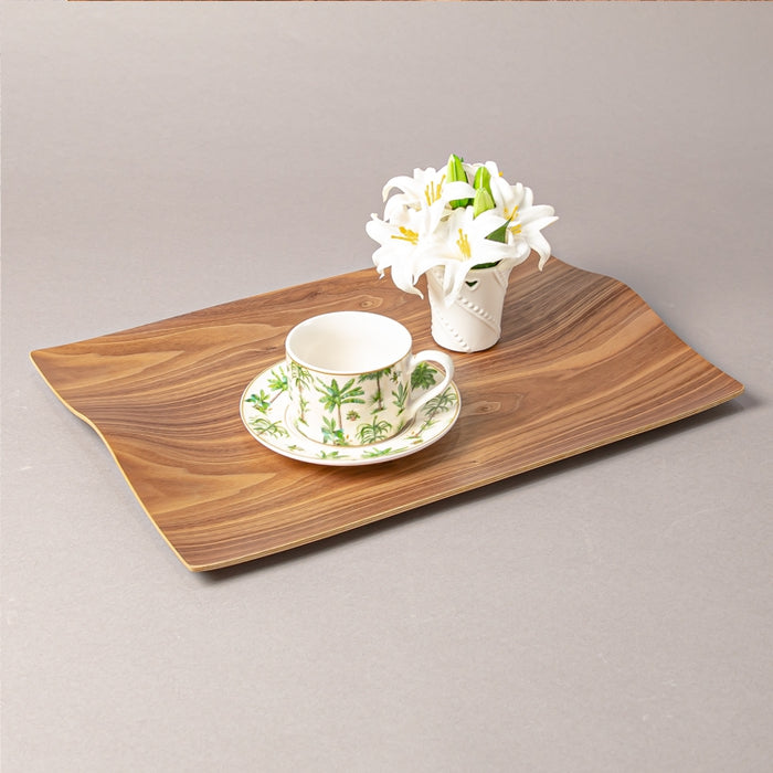 WOODEN TRAY V-HANDLE 44CMX31CM WLNT (202107424)