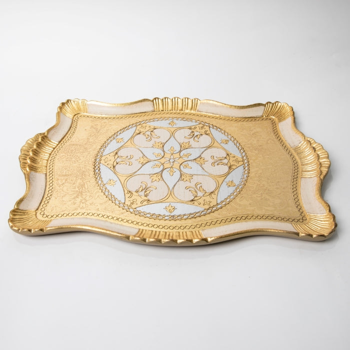 FALCONIERI WOODEN RECT.TRAY SMALL GOLD/I (202107439)