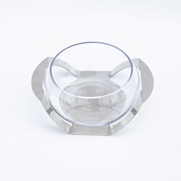 DAZHANG-GLASS SERVING BOWL SLVR (202029299)