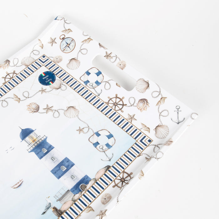 BLUE LIGHTHOUSE RECT.TRAY  47X31 (202073467)