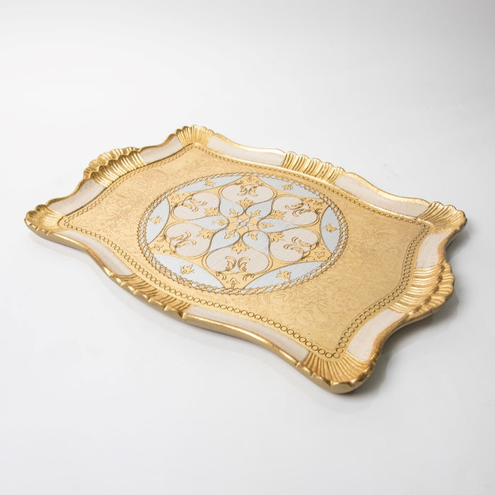 FALCONIERI WOODEN RECT.TRAY SMALL GOLD/I (202107439)