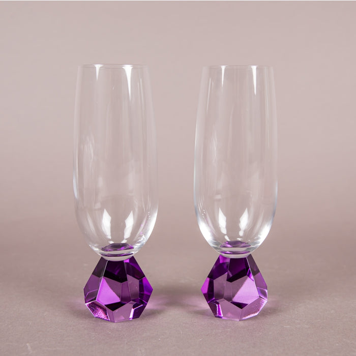 ZHARA 2PC GLASS AMETHST (202016288)