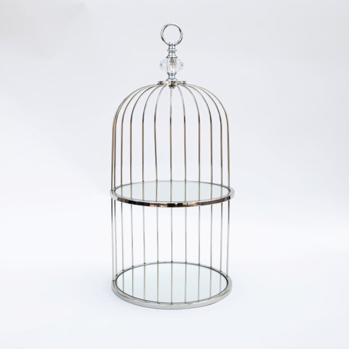 DAZHANG-LANTERN SLV NKL D27CM H60CM (418060129)