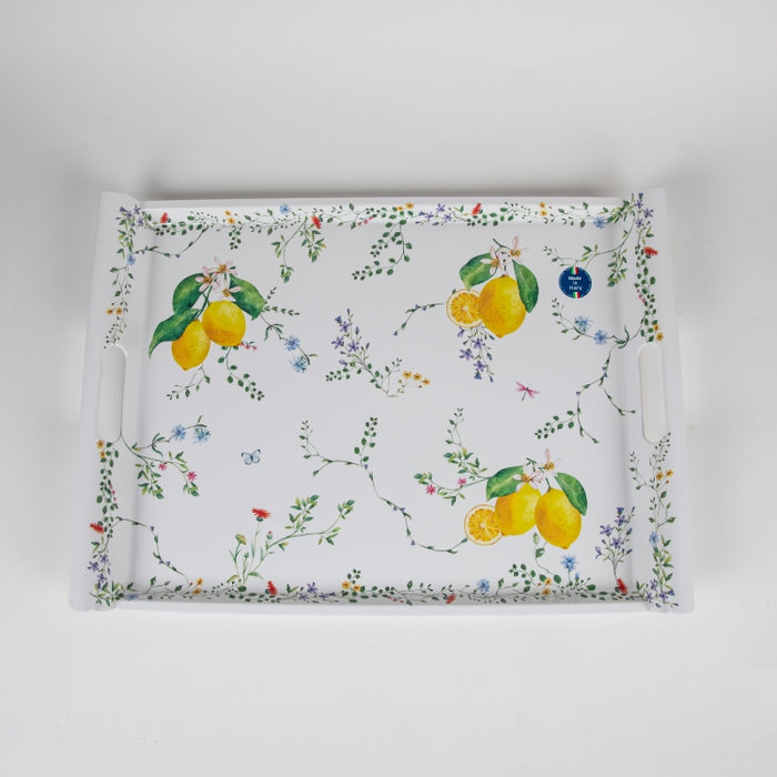 FLEURS CITRONS TRAY W/HNDLE 52X37CM (202073360)