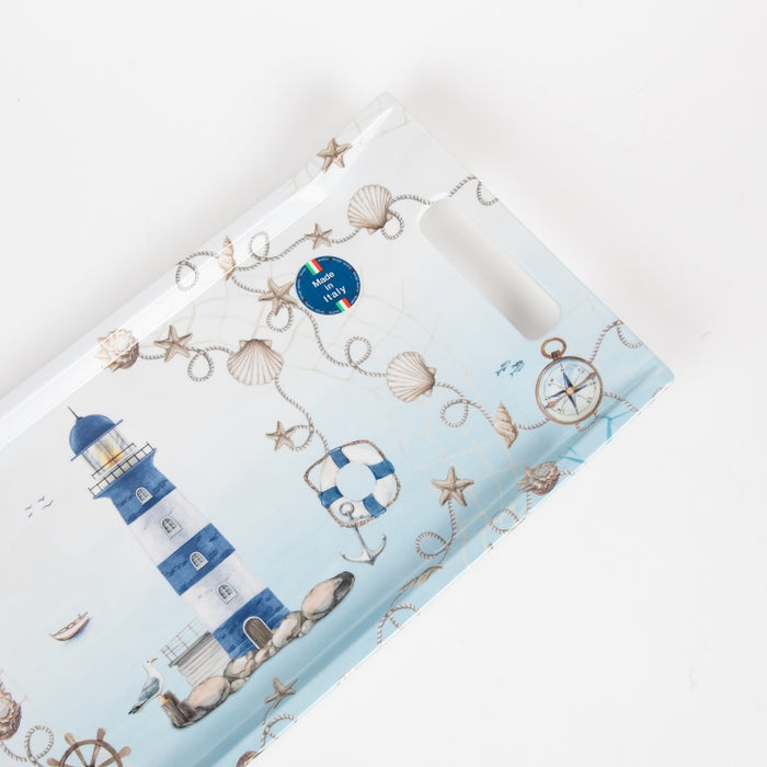 BLUE LTHOUSE TRAY W/HNDLE 41X19 (202073468)
