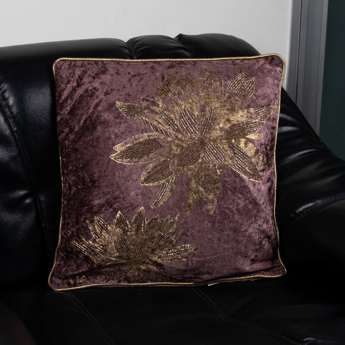 CUSHION FLOWER BLUSH 45X45 (327131018)