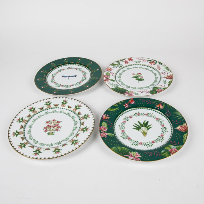 BOTANIC CHIC PORCELAIN SET/4 DESSERT PLATE 19CM (202073283)