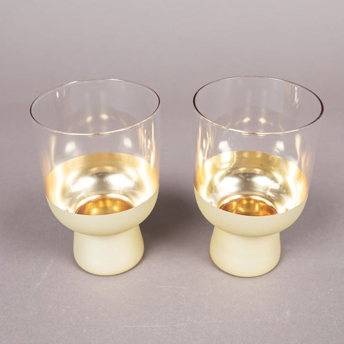 ARIA GLASS 2PC HIGHBALL TUMBLER GOLD (202016023)