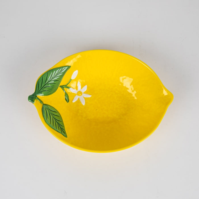 FLEURS CITRONS PORCELAIN BOWL 22X16CM (202073362)