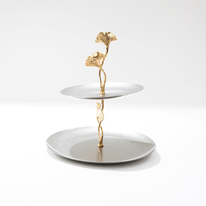 DAZHANG-STAINLESS STEEL 2-TIER PLATE 26X27CM (202107502