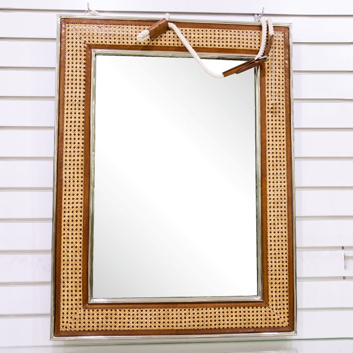VINTAGE CANED PALM MIRROR 78CMX103CM (332701020)