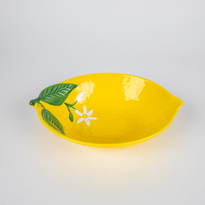 FLEURS CITRONS PORCELAIN BOWL 22X16CM (202073362)