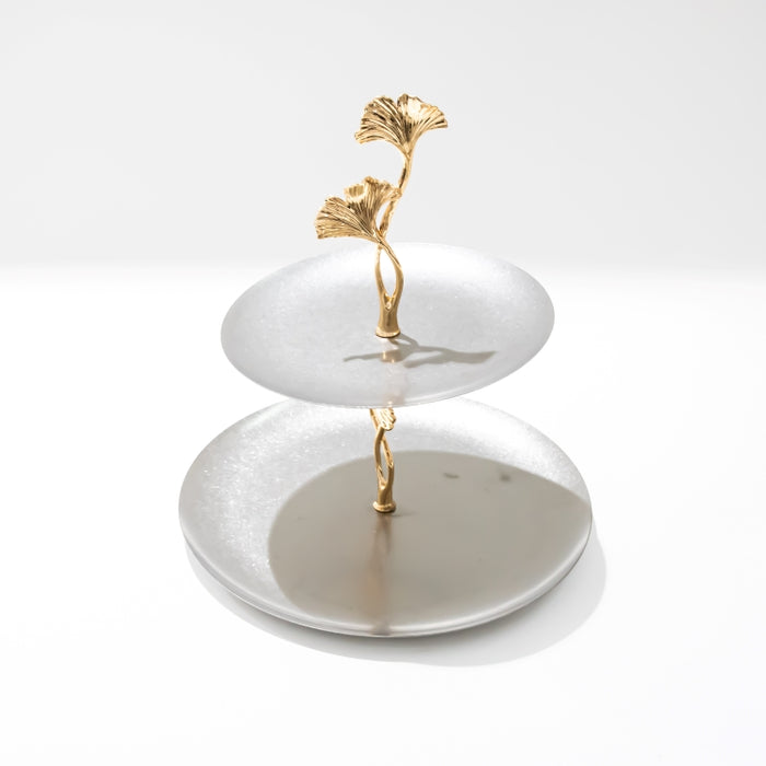 DAZHANG-STAINLESS STEEL 2-TIER PLATE 26X27CM (202107502