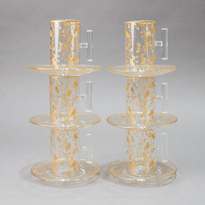 NABEISI-SET/6PCS TEACUP&SAUCER GOLD (202016520)