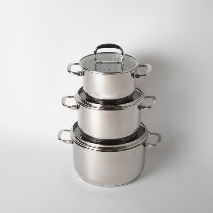 TOPIN STAINLESS STEEL 6PCS COOKWARE SET 0.6M (202030079)
