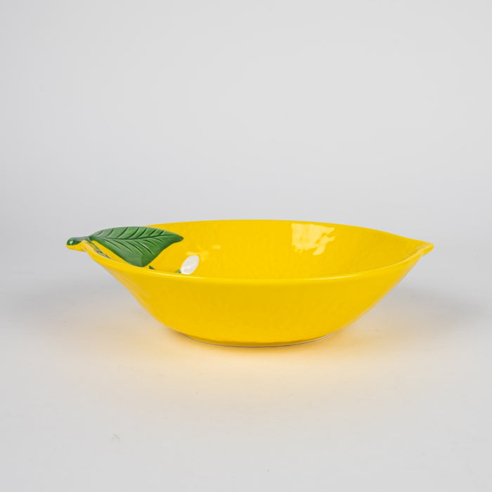 FLEURS CITRONS PORCELAIN BOWL 22X16CM (202073362)