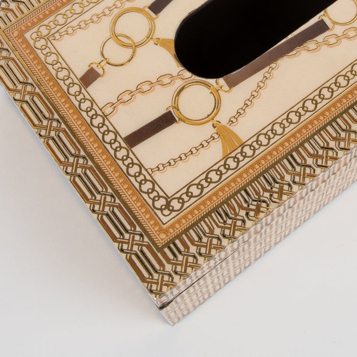 LUXURY CHAIN TISSUE BOX 24X18CM (202073475)