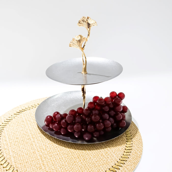 DAZHANG-STAINLESS STEEL 2-TIER PLATE 26X27CM (202107502