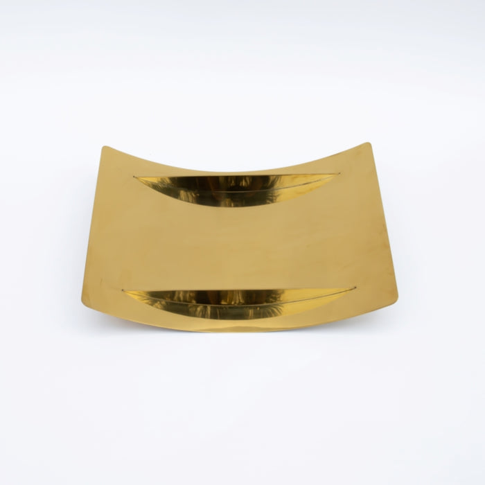 DAZHANG-STAINLESS STEEL BOAT TRAY GOLD 38X28CM (202107518)