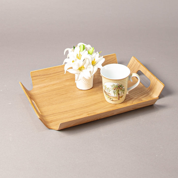 WOODEN FRAME TRAY 39.5CMX28.5CM NATURAL (202107414)