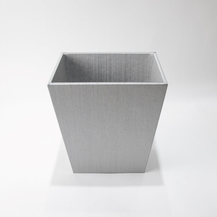 CONIC WASTE BASKET SILK SILVER (202042181)