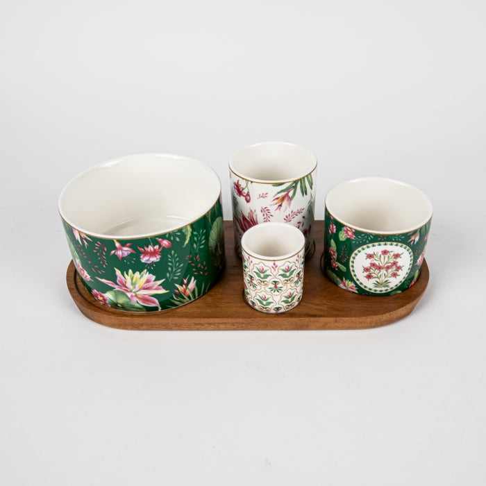 BOTANIC CHIC SET/5 APPETIZER SET (202073291)