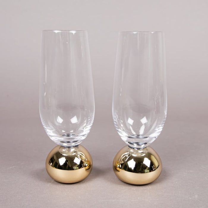 ASTRID 2PCS CHAMPAGNE GLASS GOLD (202016290)