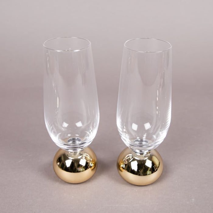 ASTRID 2PCS CHAMPAGNE GLASS GOLD (202016290)