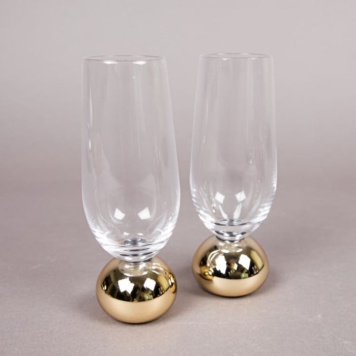 ASTRID 2PCS CHAMPAGNE GLASS GOLD (202016290)