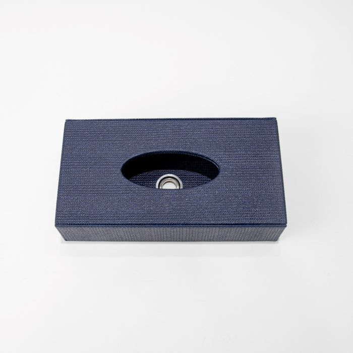 RECT.TISSUE BOX BRAID NAVY (202042170)